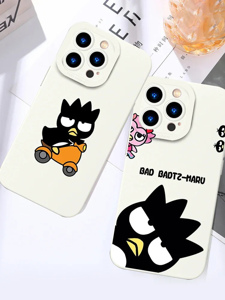 Full-Coverage Silicone Phone Case | Shockproof & Water-Resistant Cartoon, Geometric & Anime Designs for iPhone