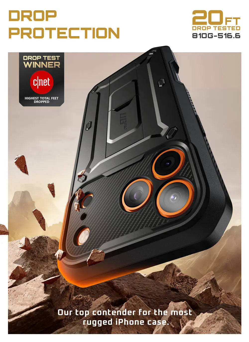 Rugged SUPCASE Full-Coverage iPhone 17 Pro Case | Shockproof with Holster & Kickstand