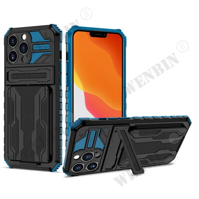 Heavy-Duty Dual Layer iPhone Case with Kickstand | Anti-Scratch & Dustproof Protection