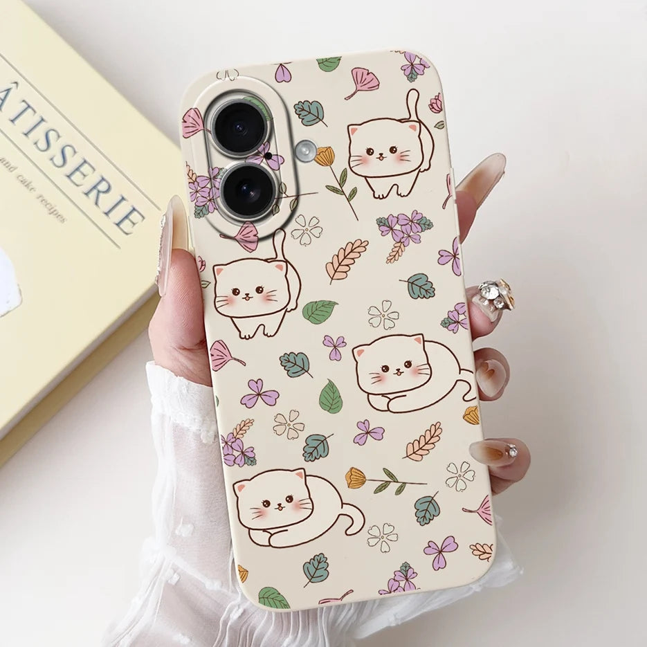 iPhone 17 Series Cartoon Soft Silicone Case | Shockproof, Anti-Fingerprint & Dustproof