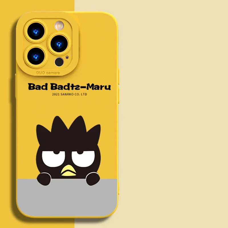 Full-Coverage Silicone Phone Case | Shockproof & Water-Resistant Cartoon, Geometric & Anime Designs for iPhone