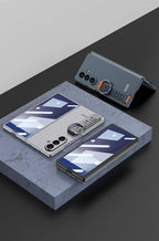 Samsung Galaxy Z Fold 7 Case | Hard Full-Coverage Protective Back Cover with Wrist Strap