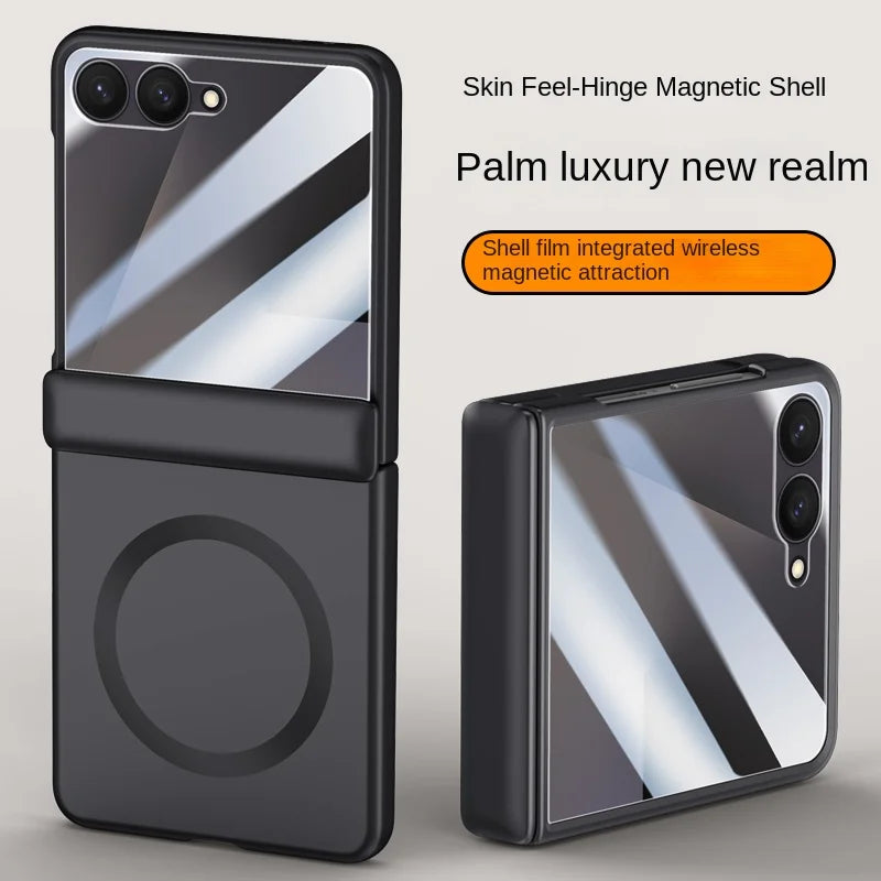 Samsung Galaxy Z Flip 7 Case | Hard Skin Magnetic Full-Coverage Protective Case