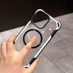 Cute Panda Magnetic Transparent Phone Case for iPhone 12–17 Series | MagSafe Compatible Clear Soft Cover