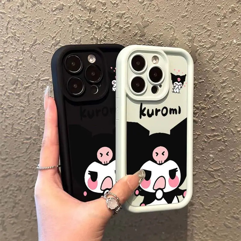 Full-Coverage Cartoon & Geometric iPhone Case | Shockproof & Anti-Fingerprint Protection