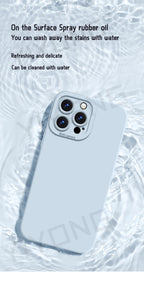 ZROTEVE Original Liquid Silicone Soft Case for iPhone 12–17 Series | Square Matte Anti-Fingerprint Full Coverage Phone Cover