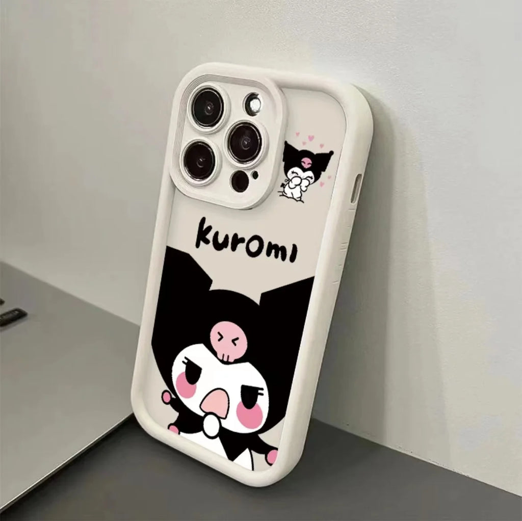 Full-Coverage Cartoon & Geometric iPhone Case | Shockproof & Anti-Fingerprint Protection