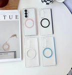 Samsung Galaxy Z Fold 7 Case | Hard Transparent Magnetic Full-Coverage Protective Back Cover