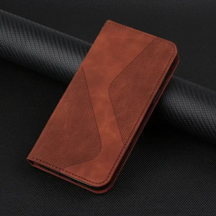 Luxury Magnetic Flip Wallet Phone Case | Shockproof, Anti-Fingerprint & Card Slot for iPhone
