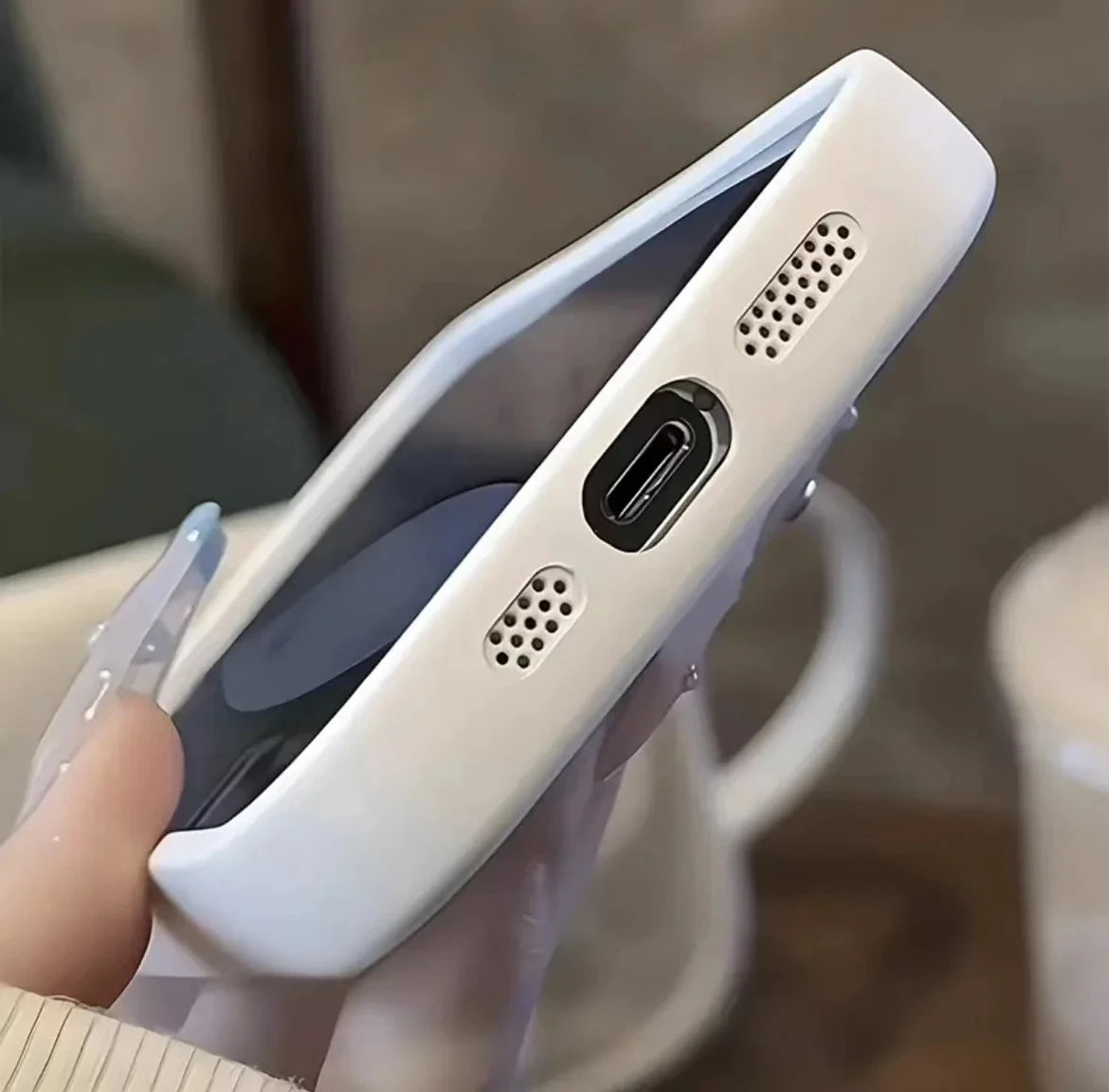 Full-Coverage Cartoon Silicone Phone Case for iPhone