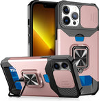 iPhone Case with Ring & Kickstand | Anti-Scratch, Anti-Fingerprint & Card Storage