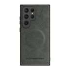 Luxury Leather & Silicone Full-Coverage Case for Samsung Galaxy S23-S24 Series | Shockproof & Waterproof