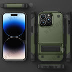 Heavy-Duty Full-Coverage iPhone Case with Kickstand | Dual-Layer, Anti-Scratch & Non-Slip Protection