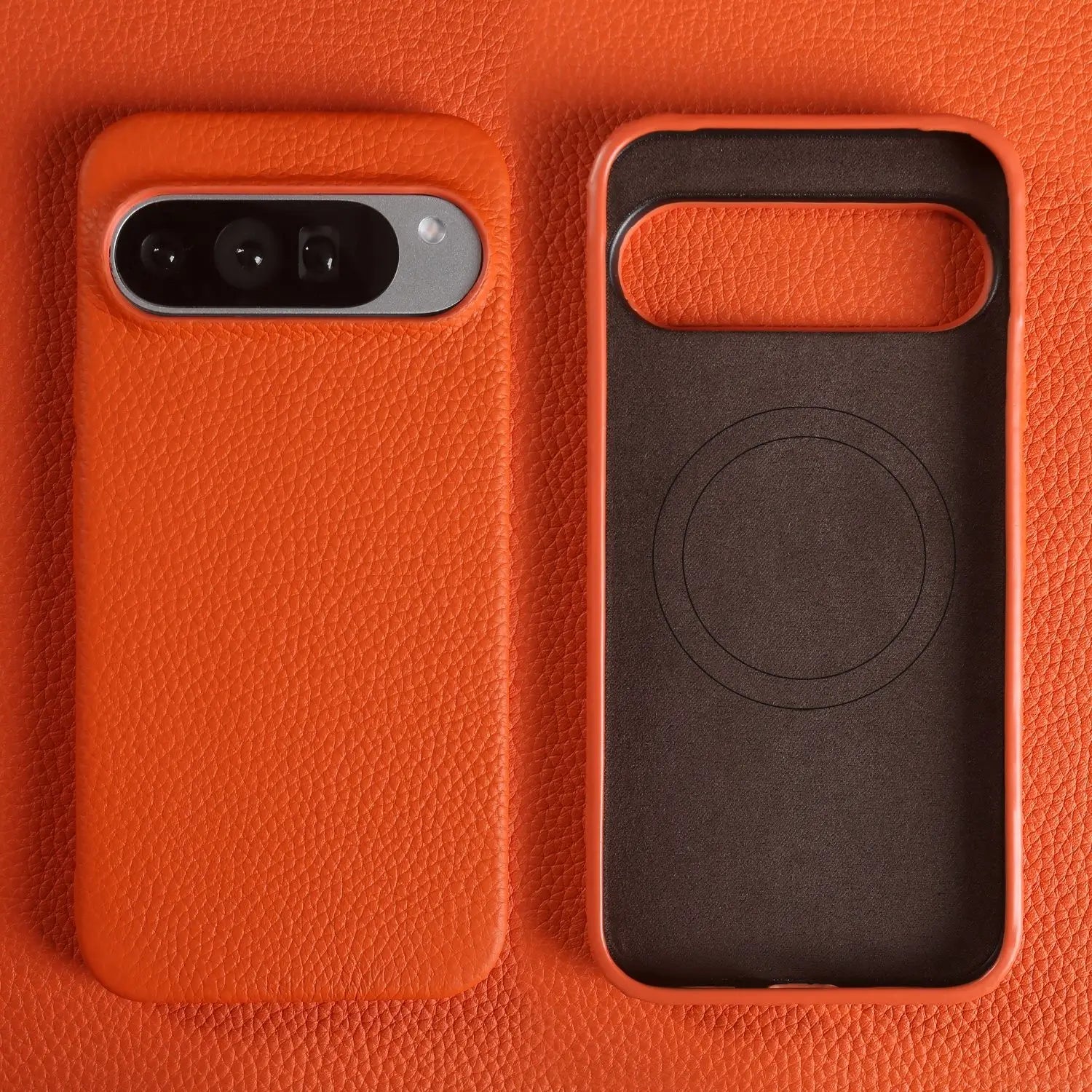 Google Pixel Full-Coverage Genuine Leather Magnetic Magsafe Case