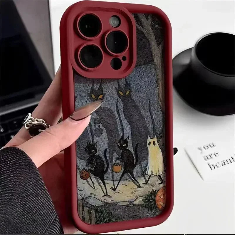 Full-Coverage Cartoon, Animal & Anime Phone Case | Anti-Fingerprint & Shockproof for iPhone
