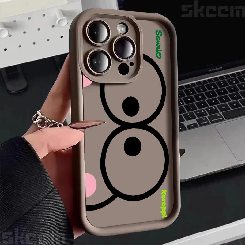 Cartoon & Pictorial Half-Wrapped TPU Phone Case | Anti-Fingerprint & Scratch-Resistant for iPhone