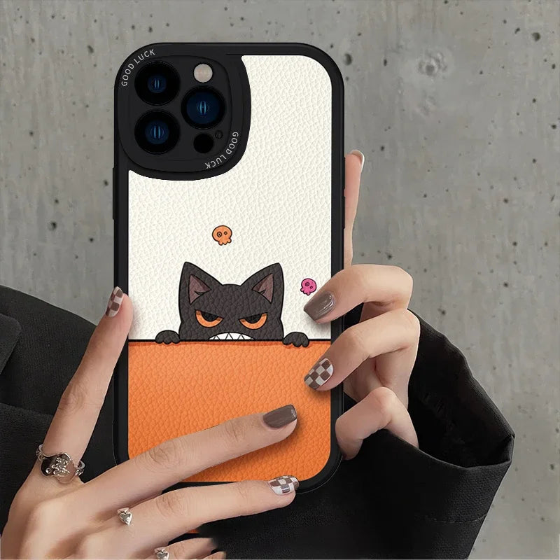 Full-Coverage Cartoon iPhone Case | Shockproof, Anti-Fingerprint & Water-Resistant