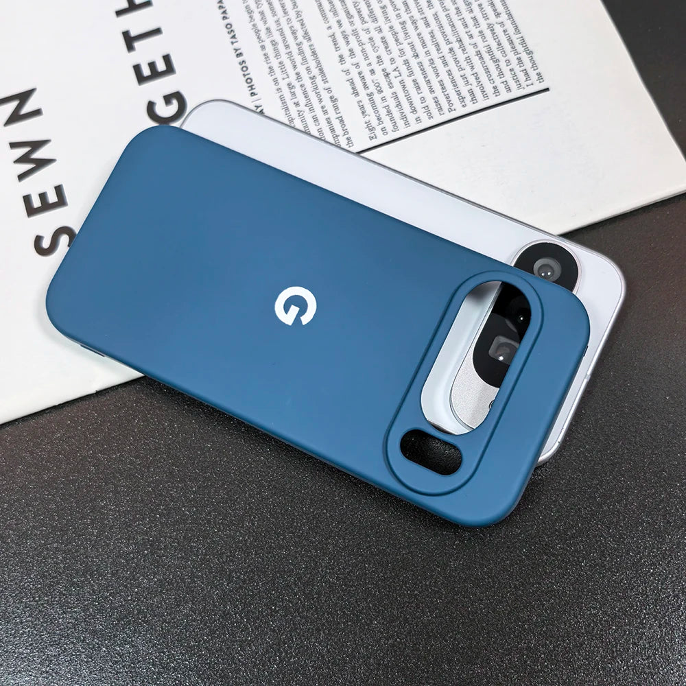 Google Pixel Case | Liquid Silicone Anti-Fall Half-Wrapped Protective Cover