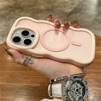 Cute Candy Wave Matte iPhone Case | MagSafe Wireless Charging Compatible