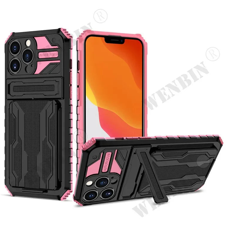 Heavy-Duty Dual Layer iPhone Case with Kickstand | Anti-Scratch & Dustproof Protection