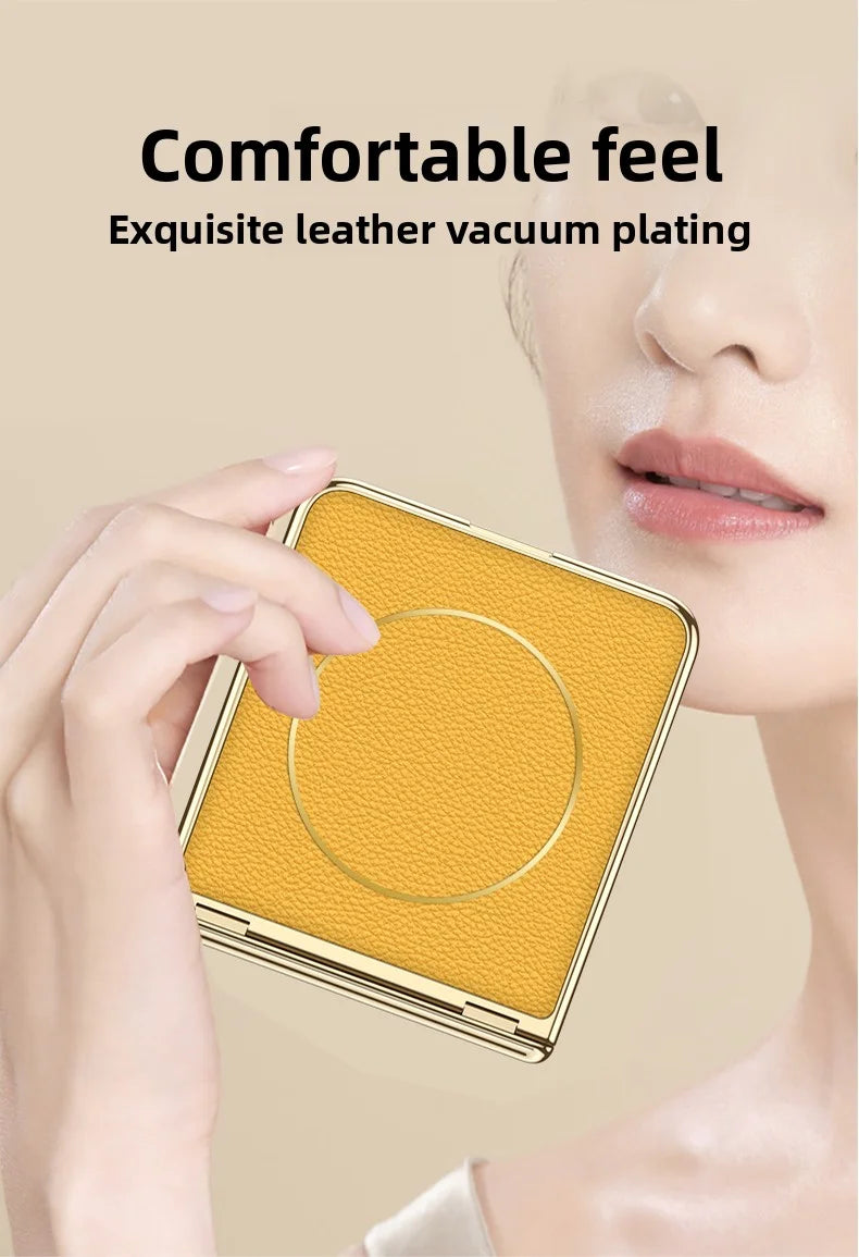 Samsung Galaxy Z Flip 7 Case | Luxury PU Leather Magnetic Full-Coverage Protective Back Cover