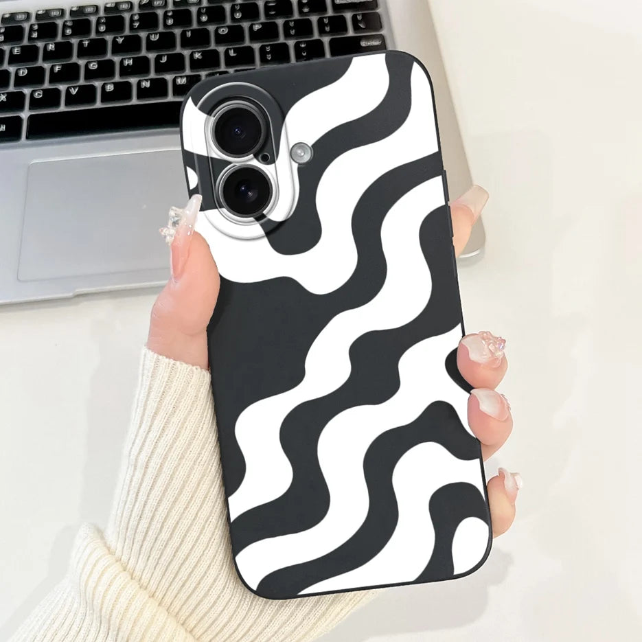 Fashion Cartoon Soft Silicone Phone Case | Shockproof & Anti-Fingerprint for iPhone 17 Series