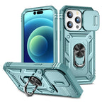 Full-Coverage iPhone Ring Case with Sliding Camera Cover & Kickstand | Anti-Scratch & Card Slot