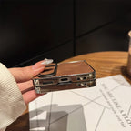 Luxury PU Leather Stand Case for Samsung Galaxy Z Flip 7 | Full-Coverage Protective Back Cover