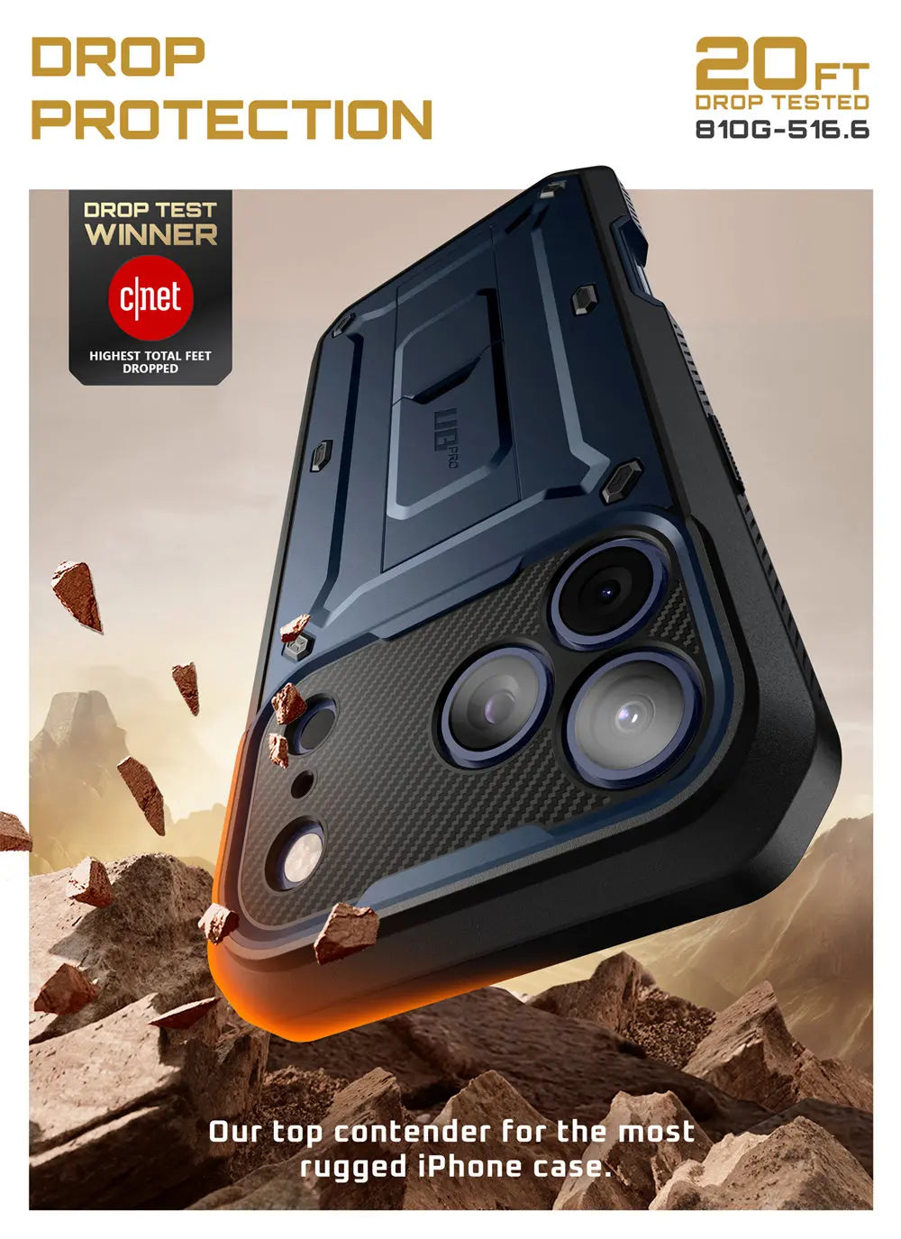 Rugged SUPCASE Full-Coverage iPhone 17 Pro Case | Shockproof with Holster & Kickstand