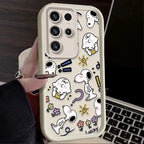 Cartoon & Animal Half-Wrapped Phone Case | Shockproof, Anti-Fingerprint & Soft Grip