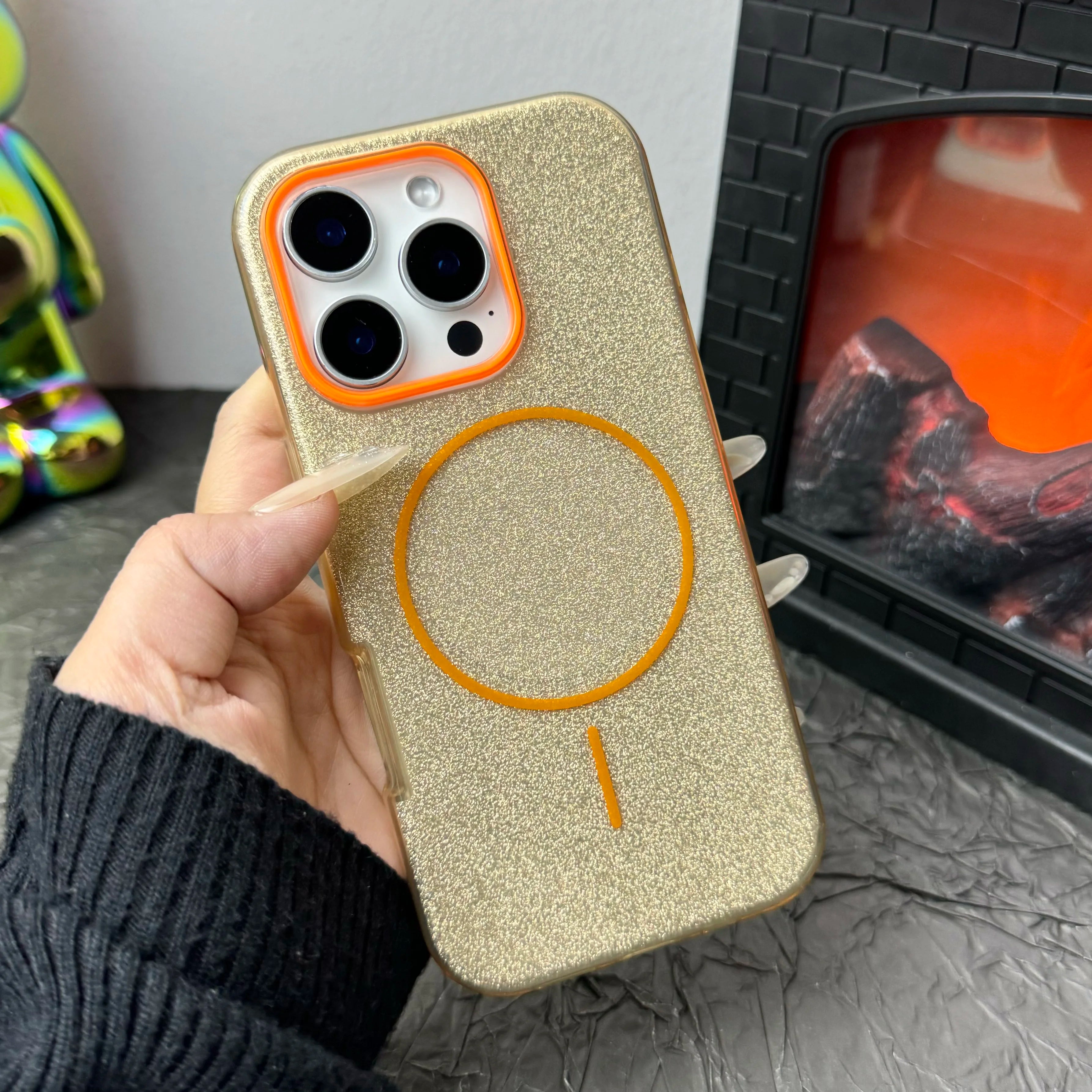 Luxury Diamond Glitter Case for iPhone 12–17 Series | MagSafe Compatible Wireless Charging Protector Cover