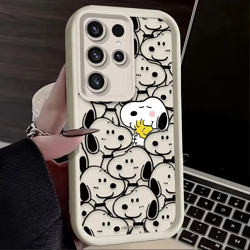 Cartoon & Animal Half-Wrapped Phone Case | Shockproof, Anti-Fingerprint & Soft Grip