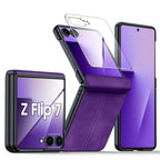 Samsung Galaxy Z Flip 7 Case | Luxury PU Leather Full-Coverage Protective Back Cover