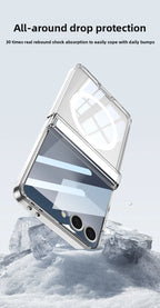 Soft Silicone Full-Coverage Case for Samsung Galaxy Z Flip 7 | Airbag, Magnetic & Magsafe Compatible