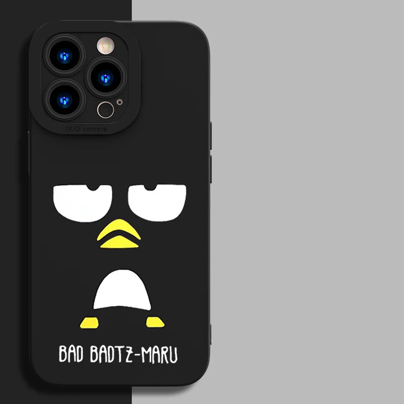 Full-Coverage Silicone Phone Case | Shockproof & Water-Resistant Cartoon, Geometric & Anime Designs for iPhone