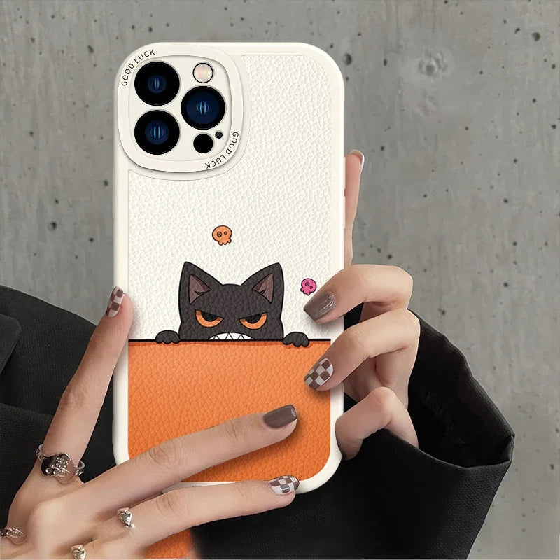 Full-Coverage Cartoon iPhone Case | Shockproof, Anti-Fingerprint & Water-Resistant