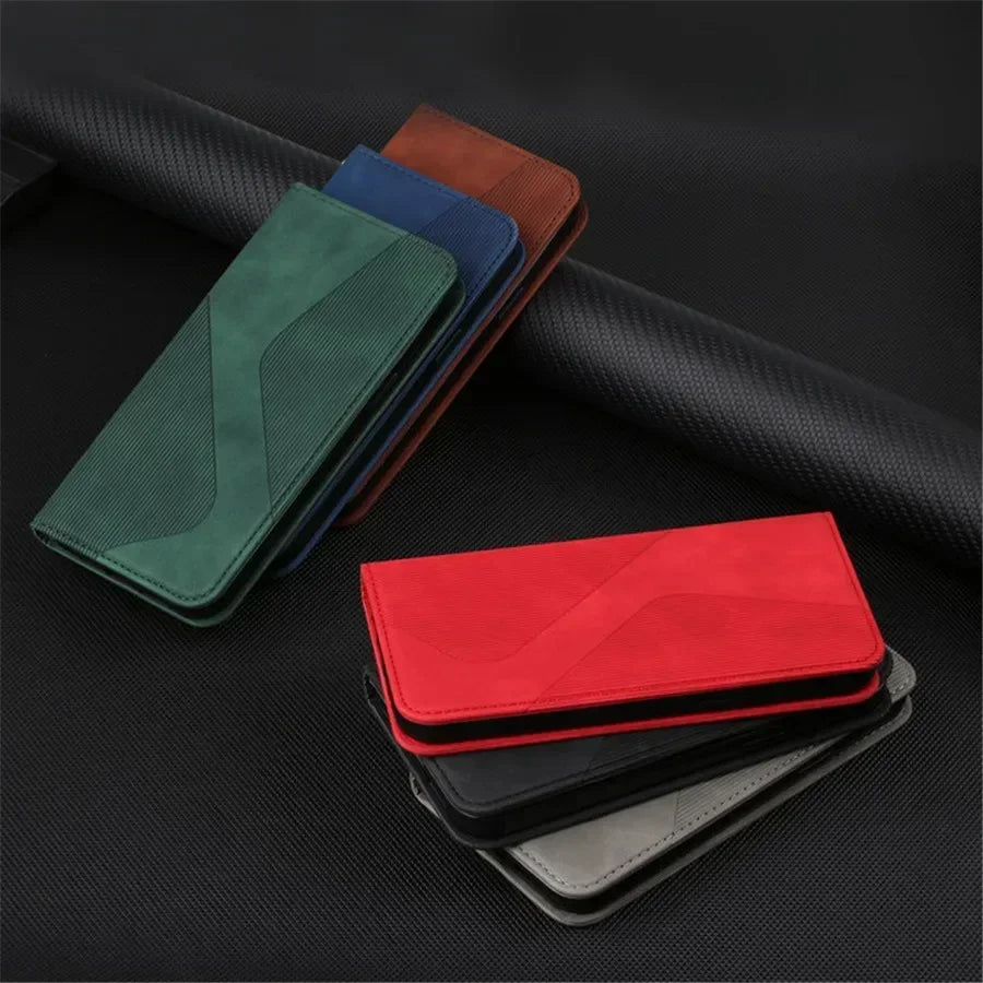 Luxury Magnetic Flip Wallet Phone Case | Shockproof, Anti-Fingerprint & Card Slot for iPhone