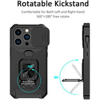 iPhone Case with Ring & Kickstand | Anti-Scratch, Anti-Fingerprint & Card Storage