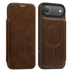 Magnetic Flip Wallet iPhone Case | RFID Blocking, Shockproof & Card Holder