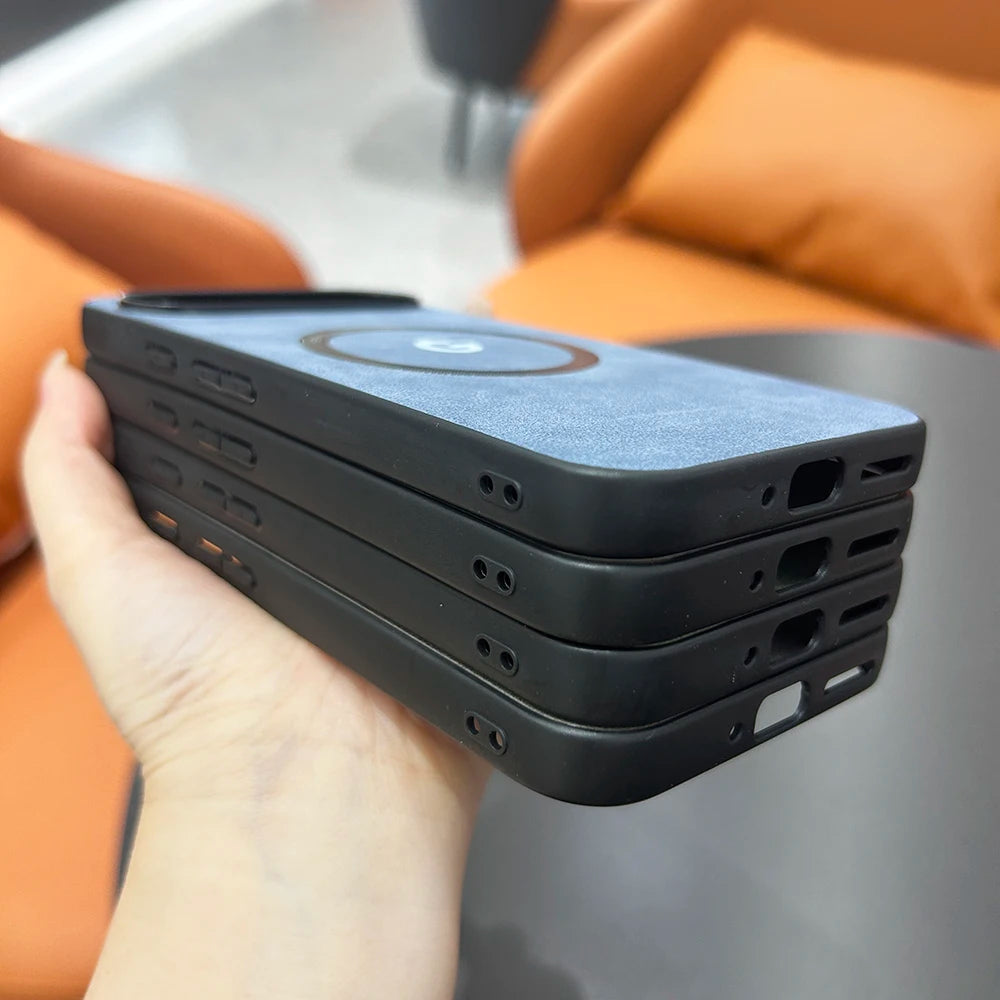 Pixel 9 / 9 Pro / 9 Pro XL / 9A / 10 / 10 Pro / 10 Pro XL Case | Luxury Magnetic PU Leather Half-Wrapped Case