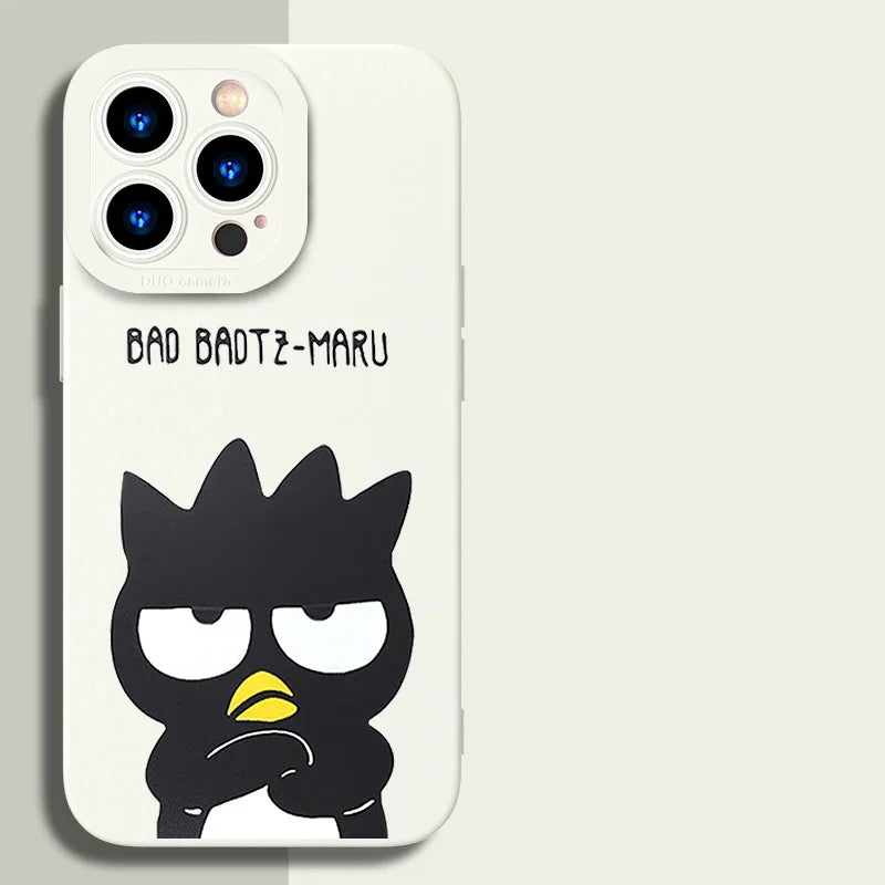 Full-Coverage Silicone Phone Case | Shockproof & Water-Resistant Cartoon, Geometric & Anime Designs for iPhone