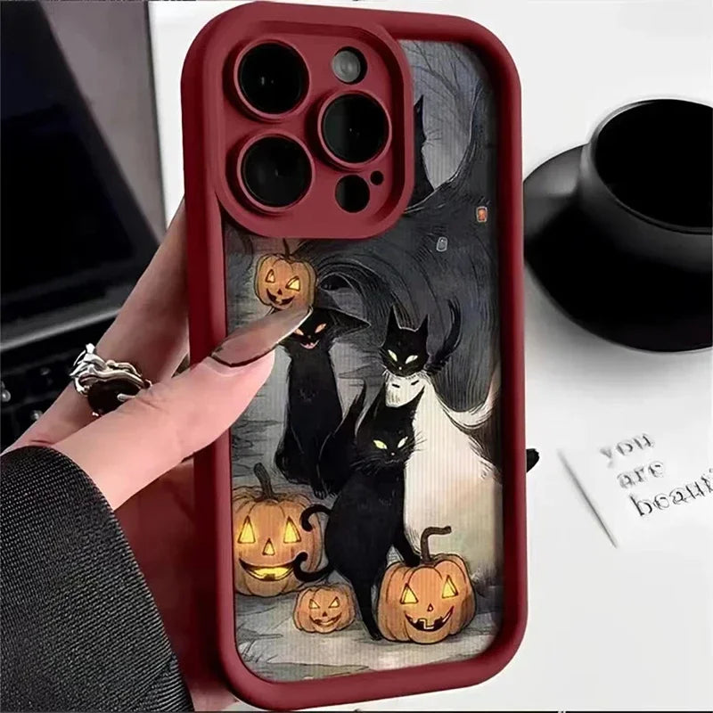 Full-Coverage Cartoon, Animal & Anime Phone Case | Anti-Fingerprint & Shockproof for iPhone