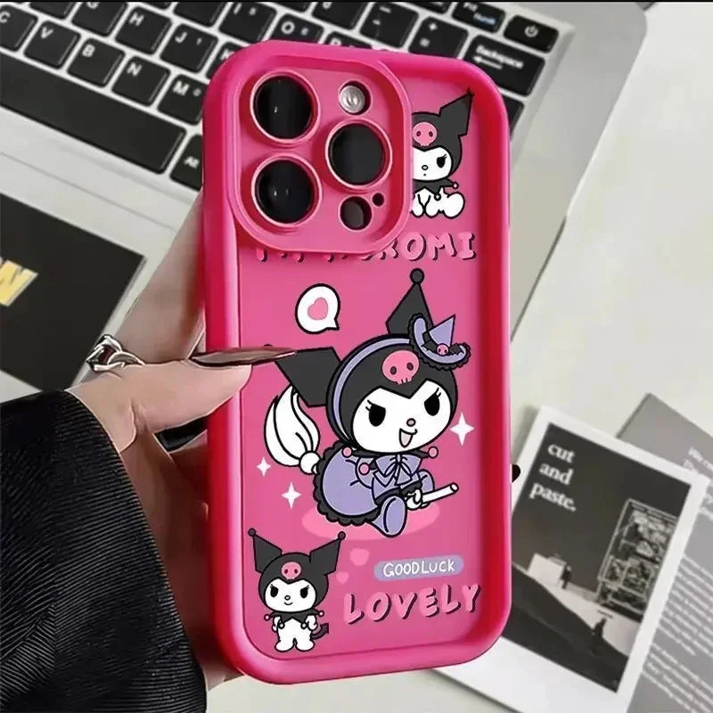 Full-Coverage Cartoon & Anime Silicone Phone Case | Shockproof & Anti-Fingerprint for iPhone