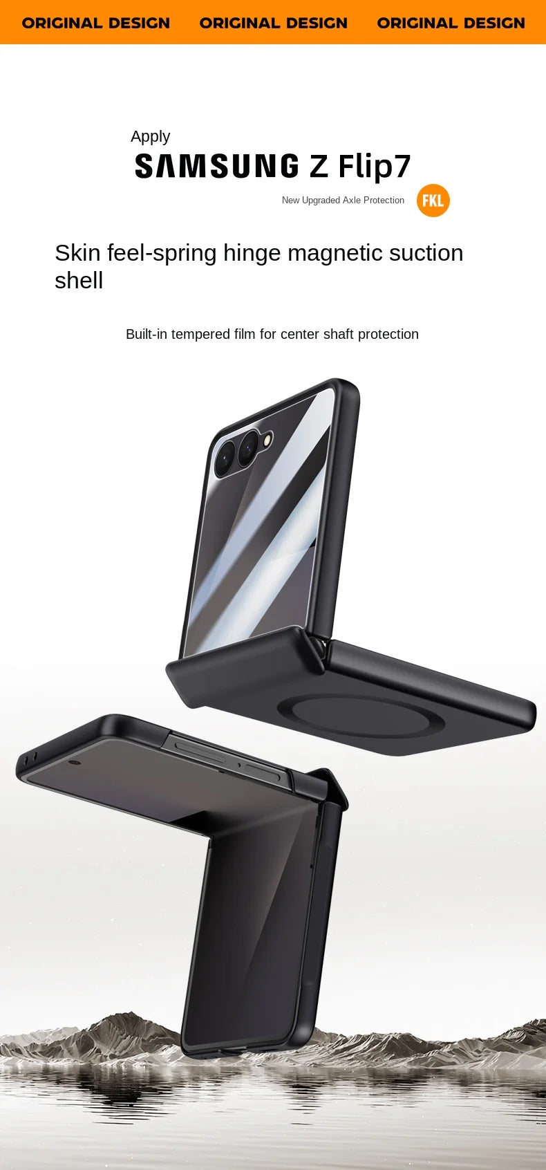 Samsung Galaxy Z Flip 7 Case | Hard Skin Magnetic Full-Coverage Protective Case