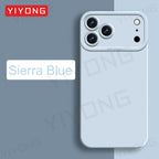 ZROTEVE Original Liquid Silicone Soft Case for iPhone 12–17 Series | Square Matte Anti-Fingerprint Full Coverage Phone Cover