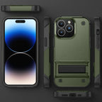 Heavy-Duty Full-Coverage iPhone Case with Kickstand | Dual-Layer, Anti-Scratch & Non-Slip Protection