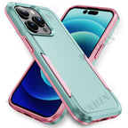 Dual-Layer Plain Plastic Phone Case | Anti-Fingerprint & Dustproof Half-Wrapped Cover for iPhone