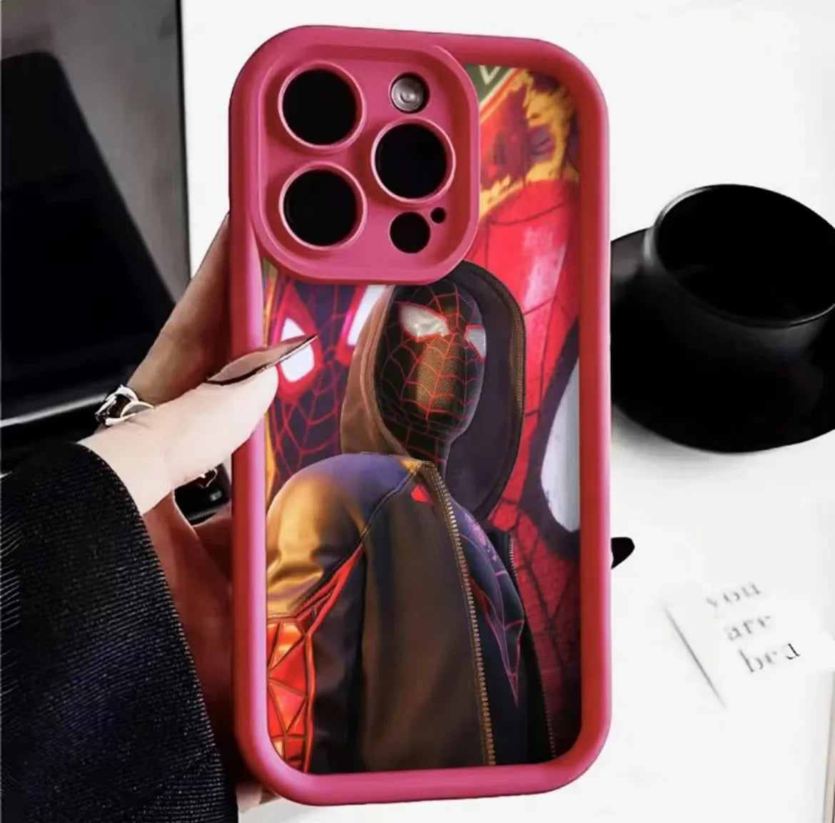 Full-Coverage Cartoon Silicone Phone Case for iPhone