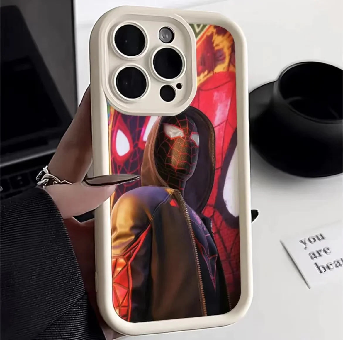 Full-Coverage Cartoon Silicone Phone Case for iPhone