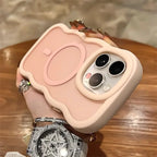 Cute Candy Wave Matte iPhone Case | MagSafe Wireless Charging Compatible